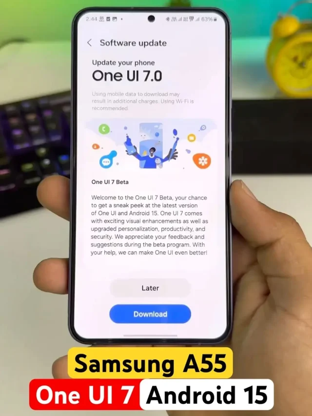 Samsung A55 5G recibe Android 15 ¡One UI 7 ya está aquí!