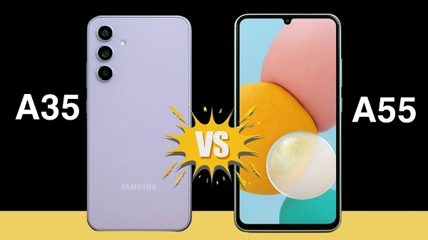 samsung a55 5g vs a35 diferencias en español