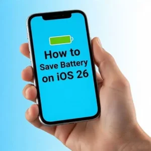 How to save battery on iOS 26