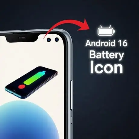 android 16 battery icon