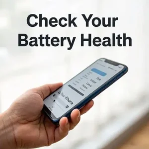 how to check battery health on iphone