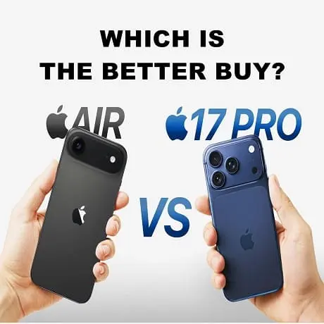 iphone air vs 17 pro specs camera battery