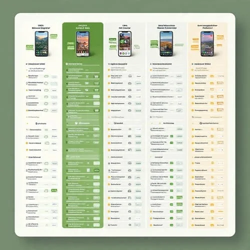 Comparison matrix of global eSIM plan archetypes by validity, data, hotspot, and speed caps
