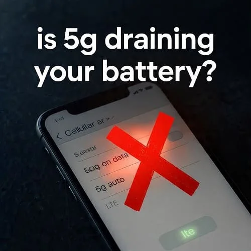 iPhone 16 5G settings with 5G Auto and LTE options