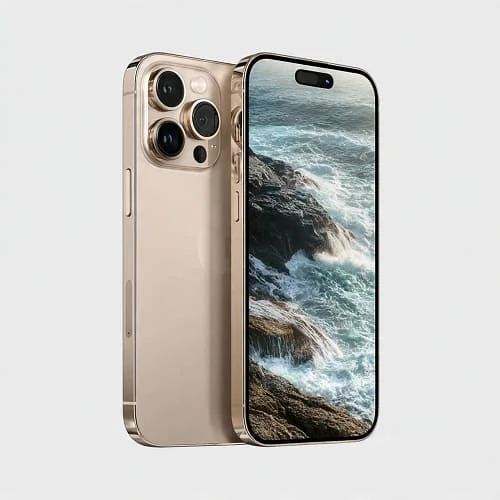 iPhone 16 Pro Max front and back on a desk