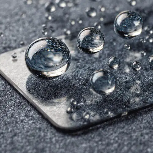 Squeegeeing bubbles from a tempered glass screen protector