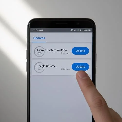 Updating Android System WebView and Chrome to fix app crashes