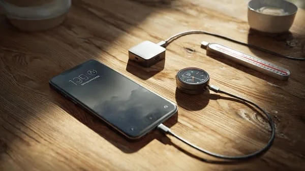 Android overheating while charging with a USB-C cable and battery temperature concept